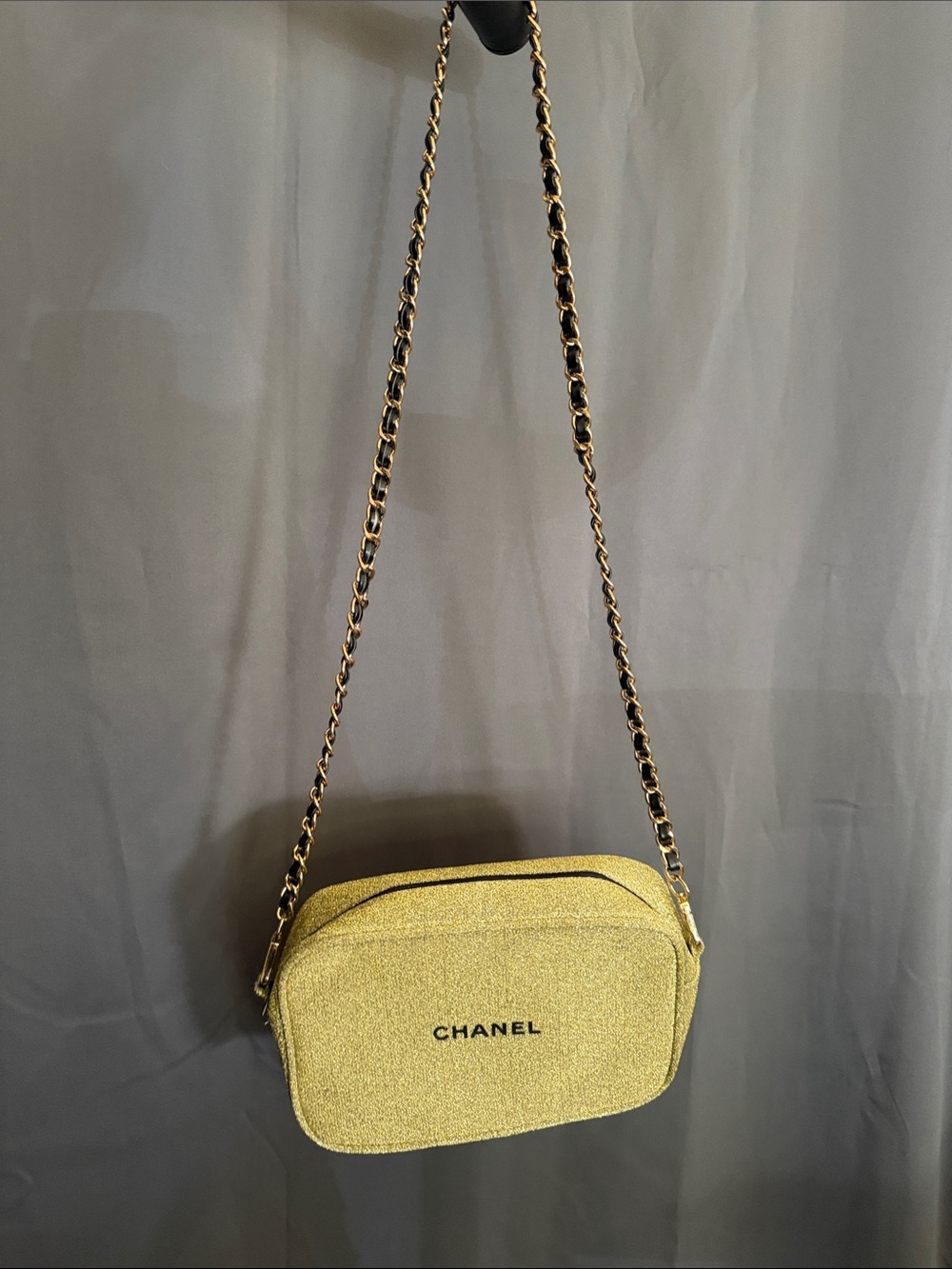 Yellow Gold Chain Crossbody Bag